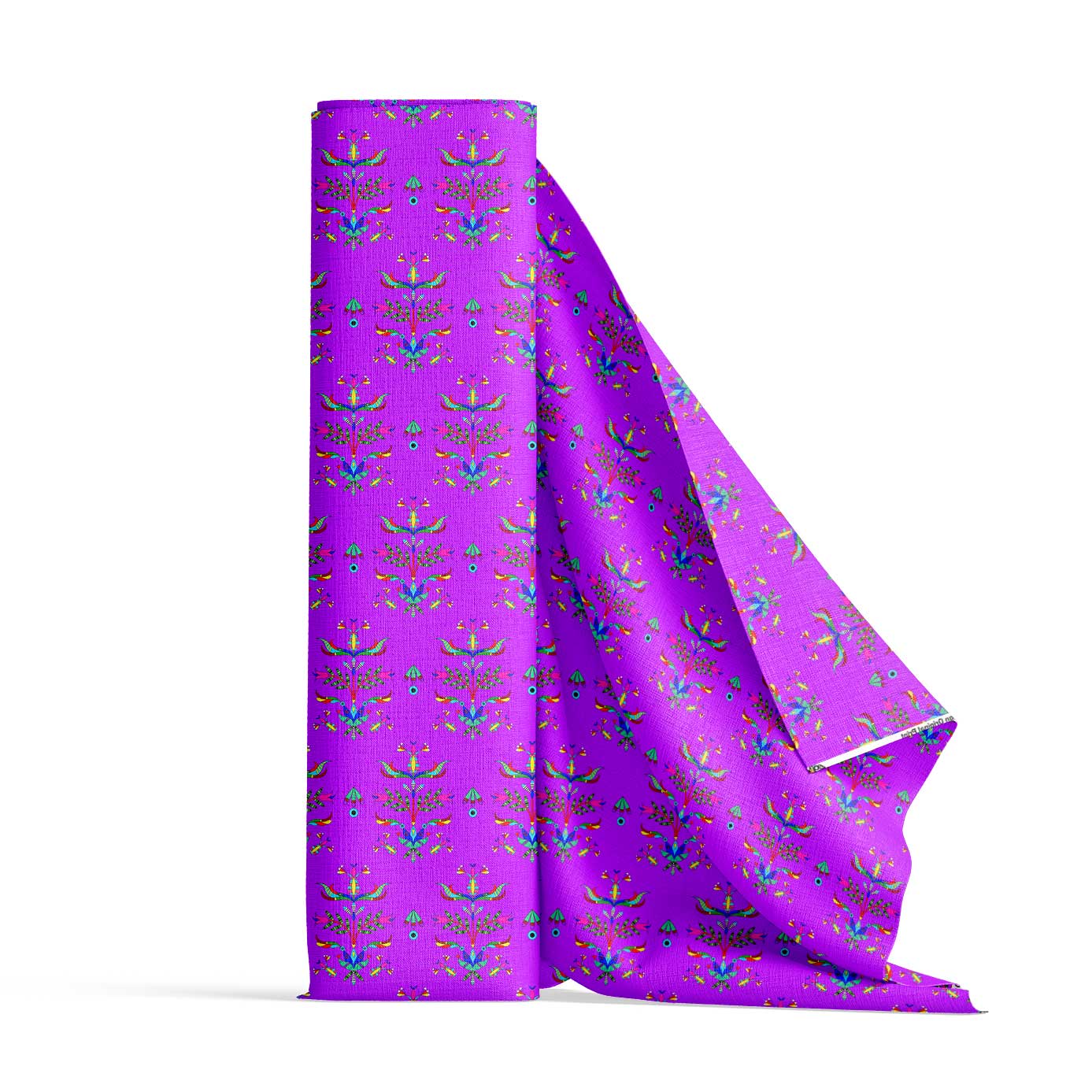 Dakota Damask Purple Satin Fabric By the Yard Pre Order