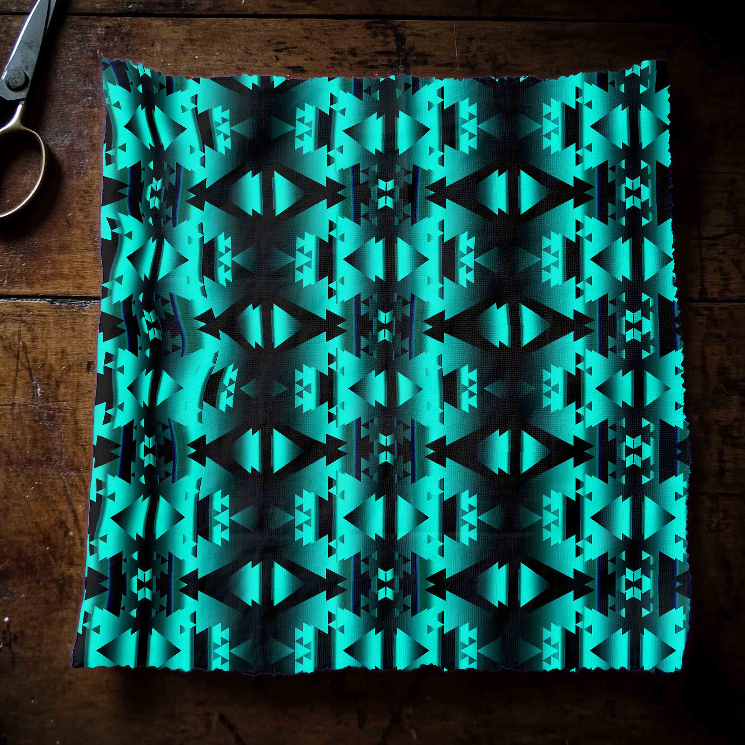 Dark Teal Winter Camp Satin Fabric By the Yard Pre Order