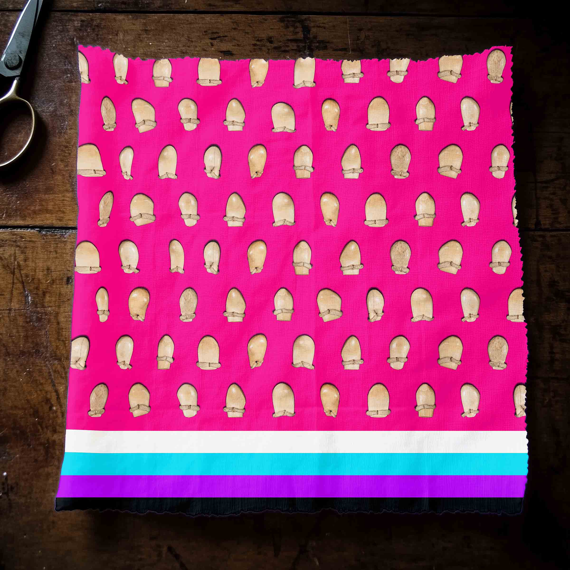 Dentalium on Pink 56 Inch Cotton Poplin Pre Order