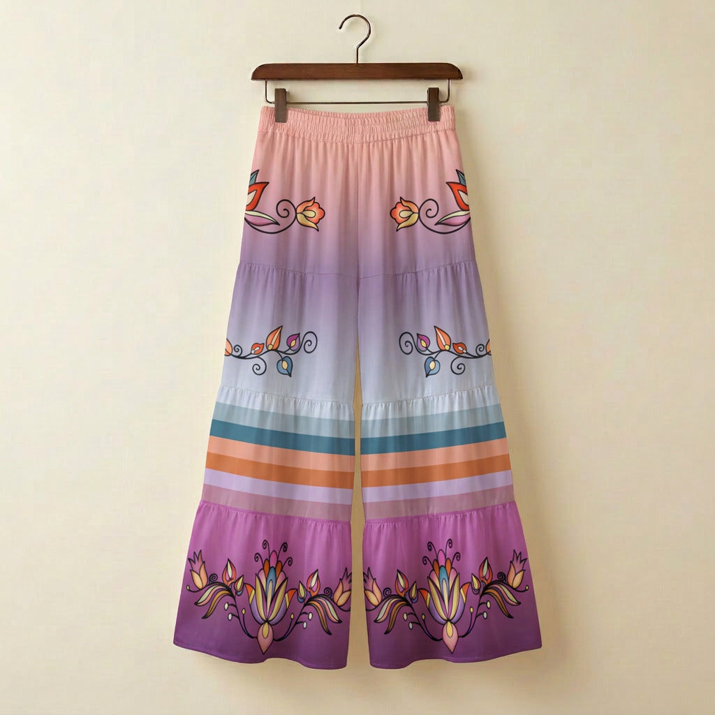 Ember Blossom Three Tier Pants