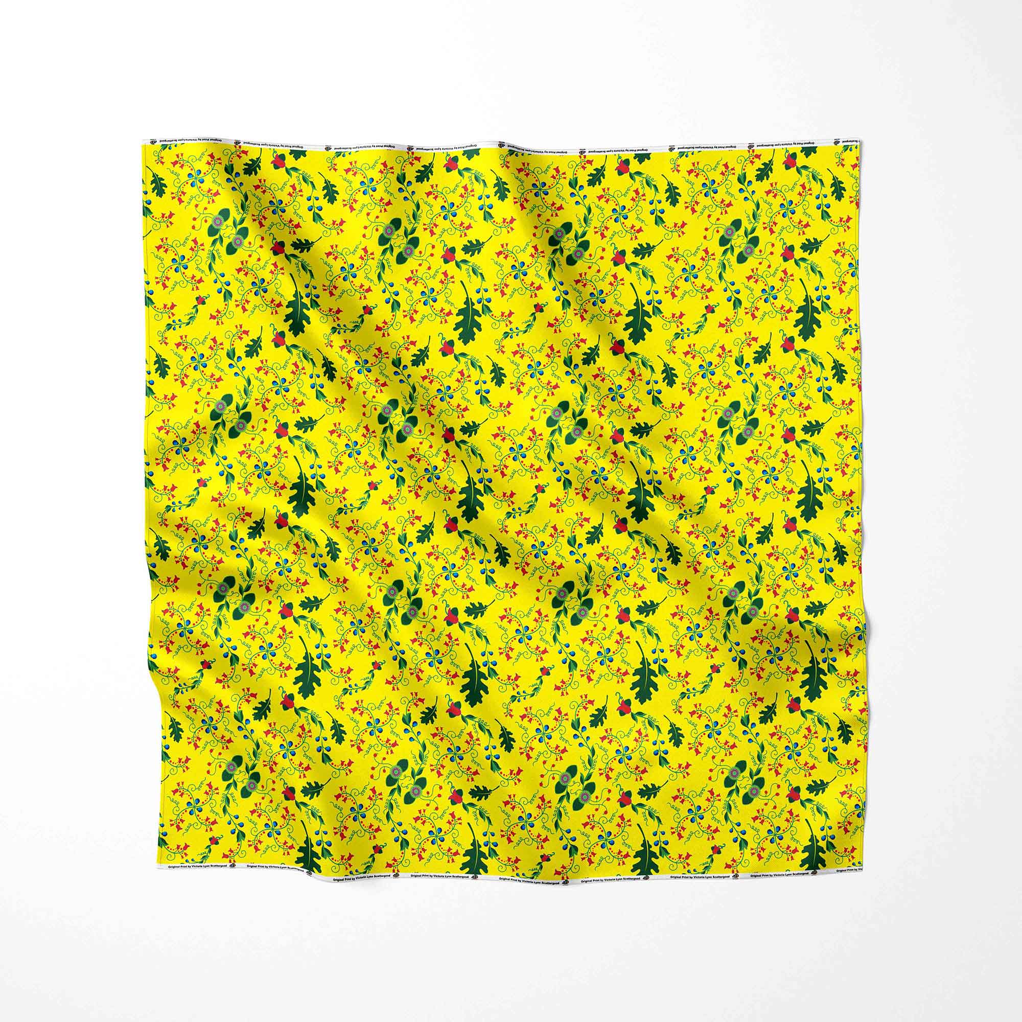 Vine Life Lemon 56 inch Cotton Poplin Pre Order