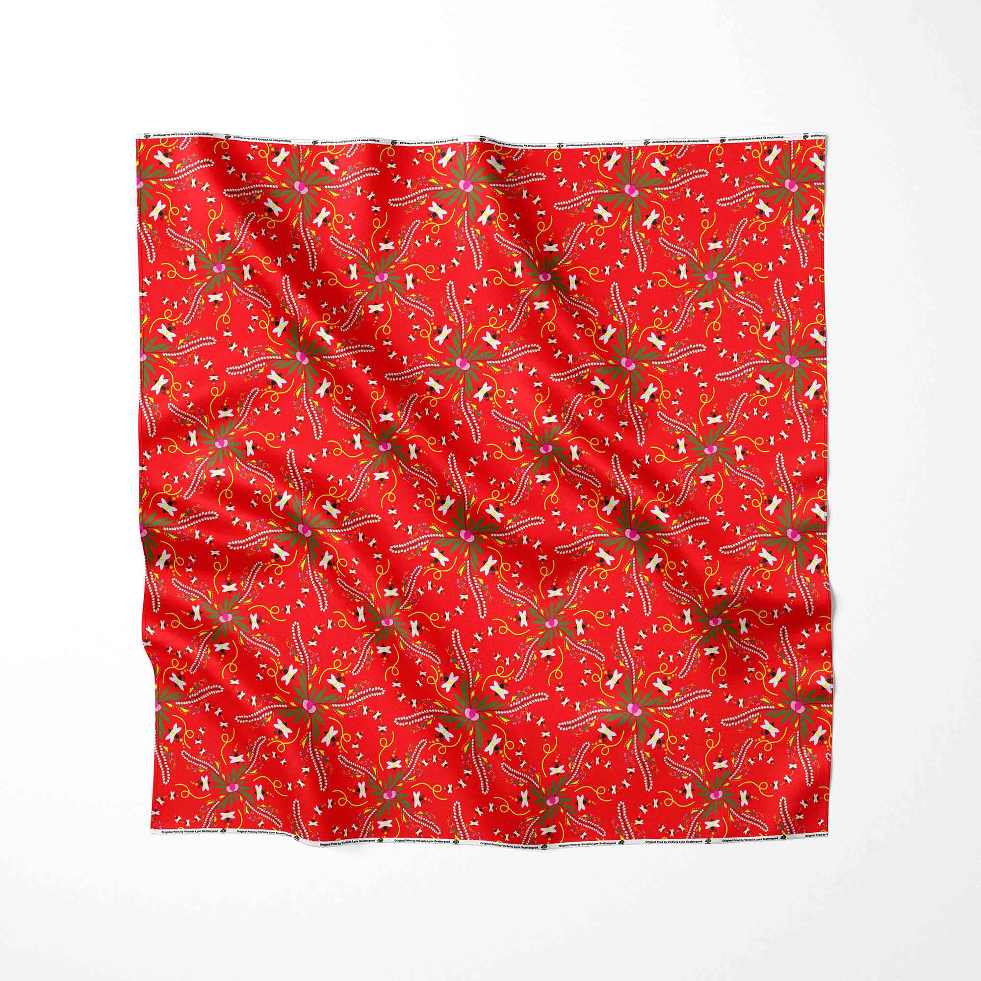 Willow Bee Cardinal Satin Fabric By the Yard Pre Order