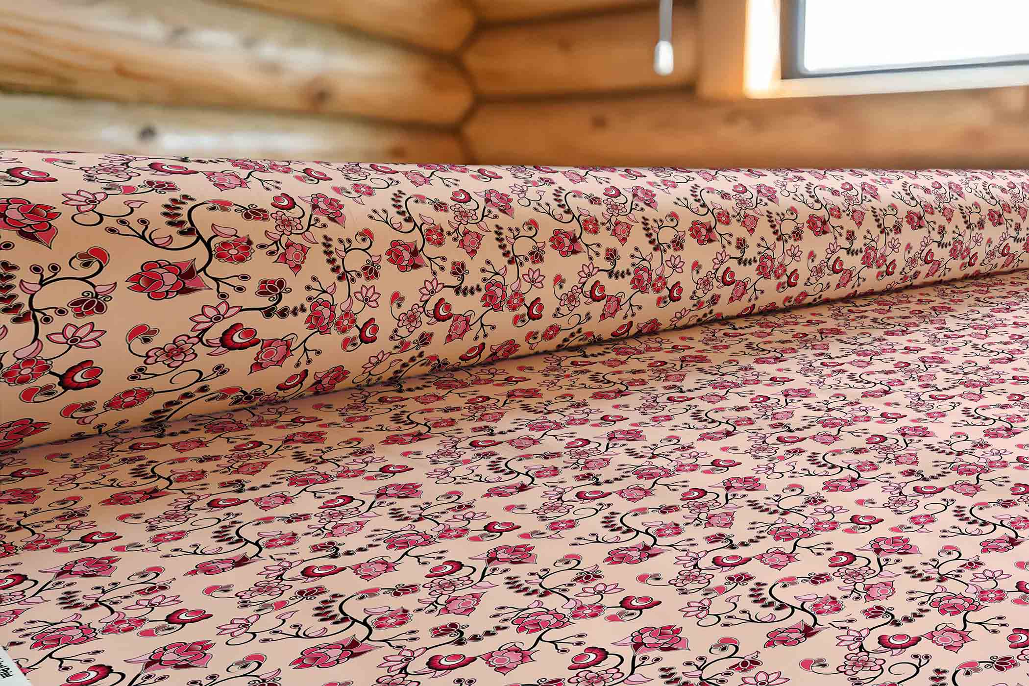 Floral Amour Satin Fabric By the Yard Pre Order