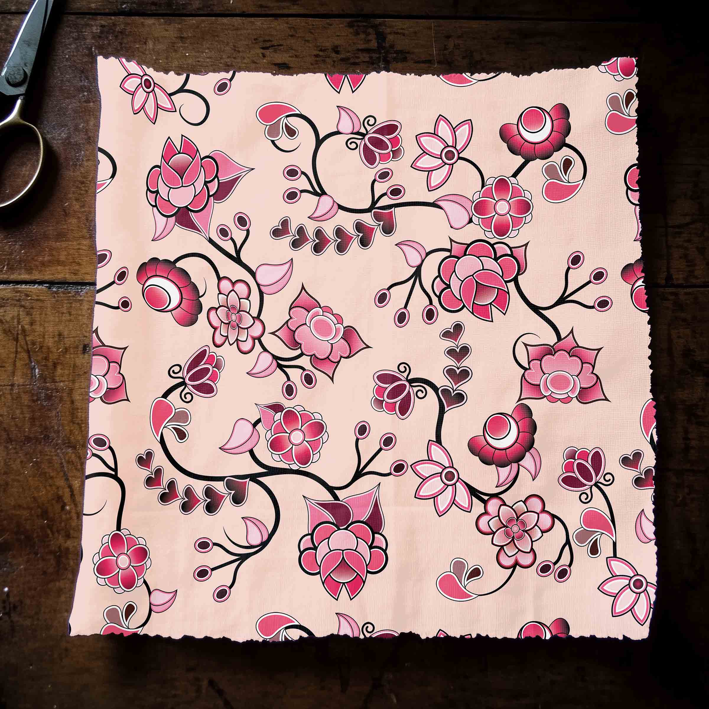 Floral Amour Satin Fabric By the Yard Pre Order