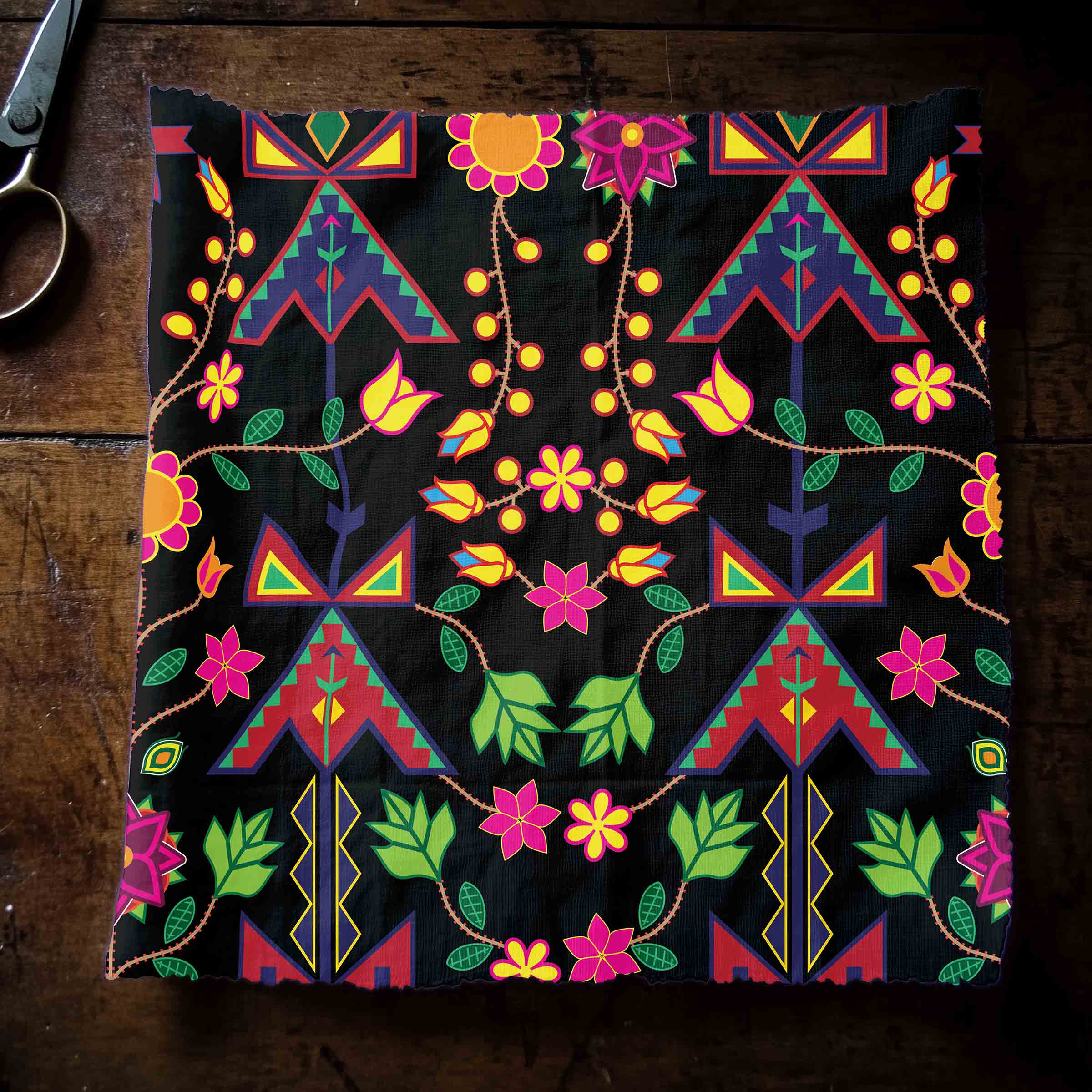 Floral and Geometric Dance - 02 56 Inch Cotton Poplin Pre Order