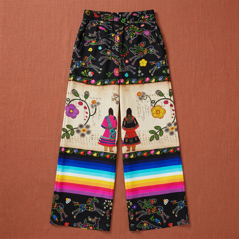 Floral Ledger Sisters Women's Pants