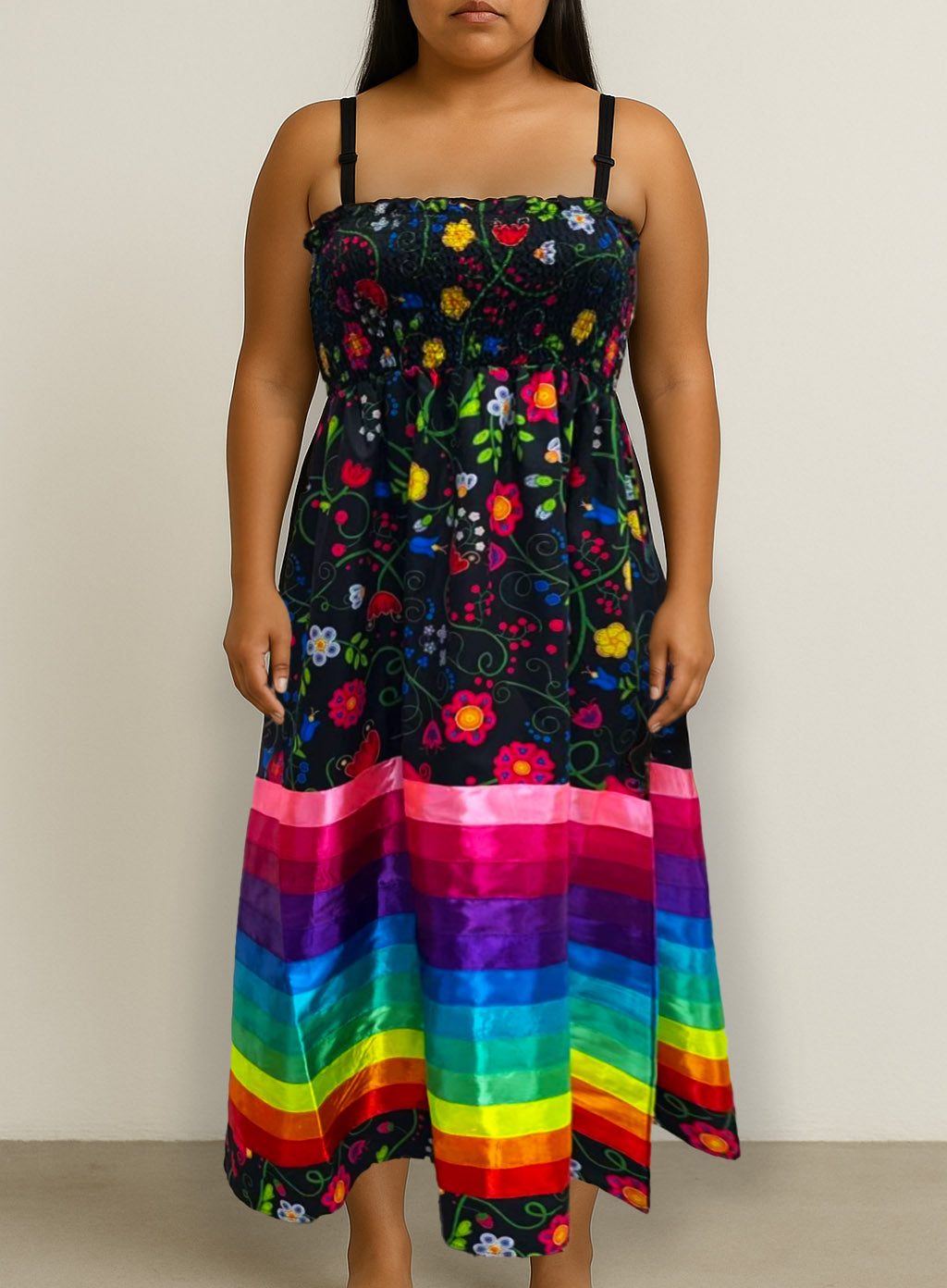 Beaded Nipin Peasant Maxi Dress PREORDER