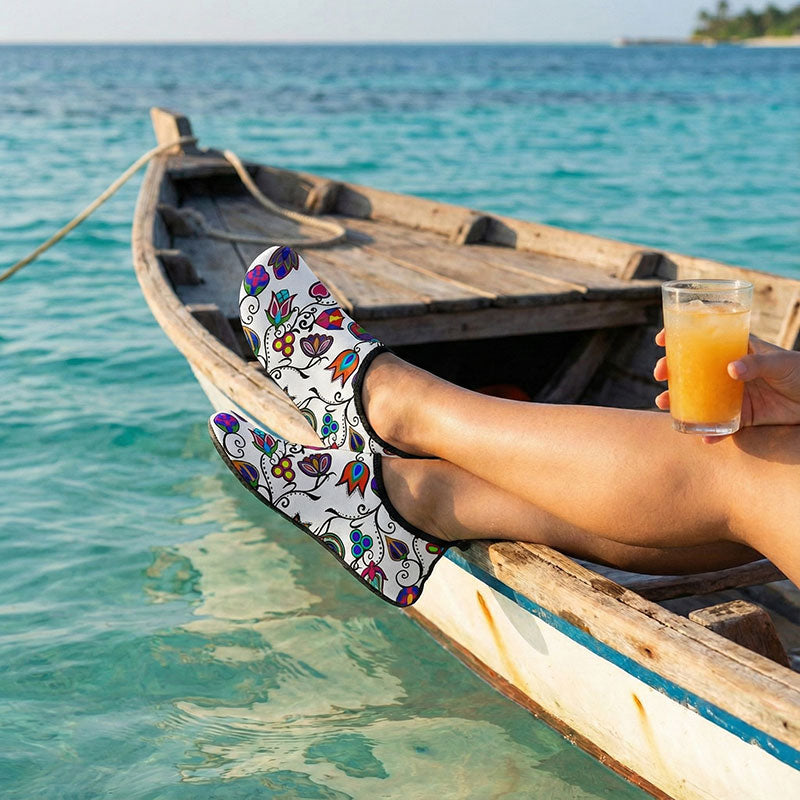 Indigenous Paisley White Sockamoccs