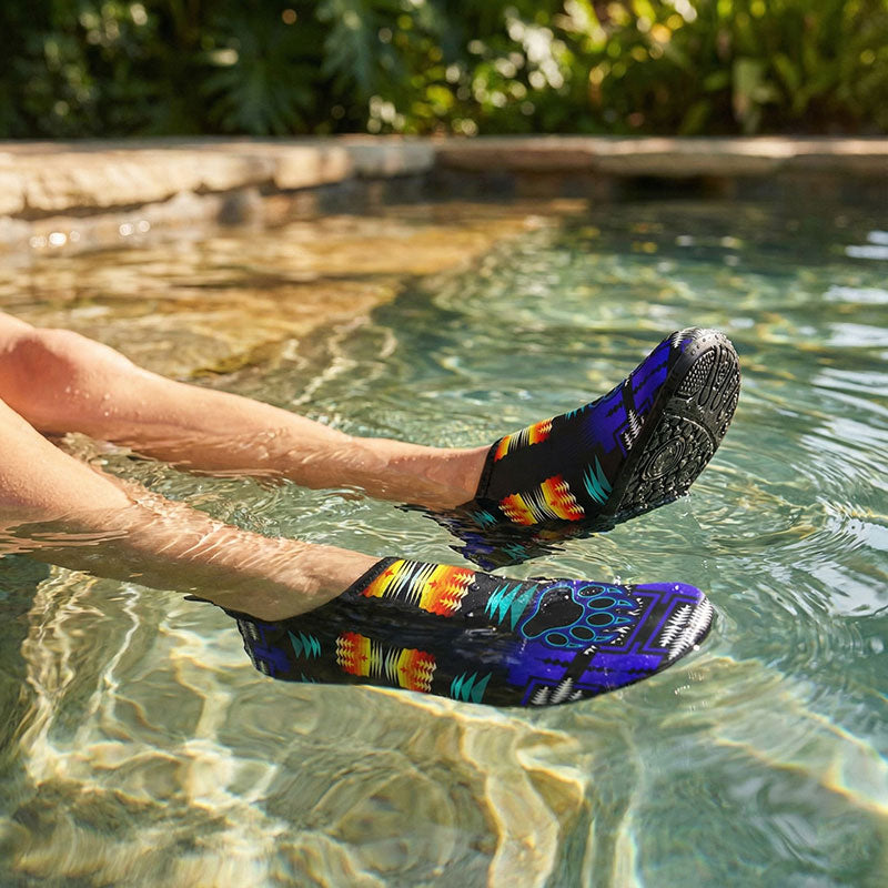 Midnight Sage Fire with Bearpaw Sockamoccs