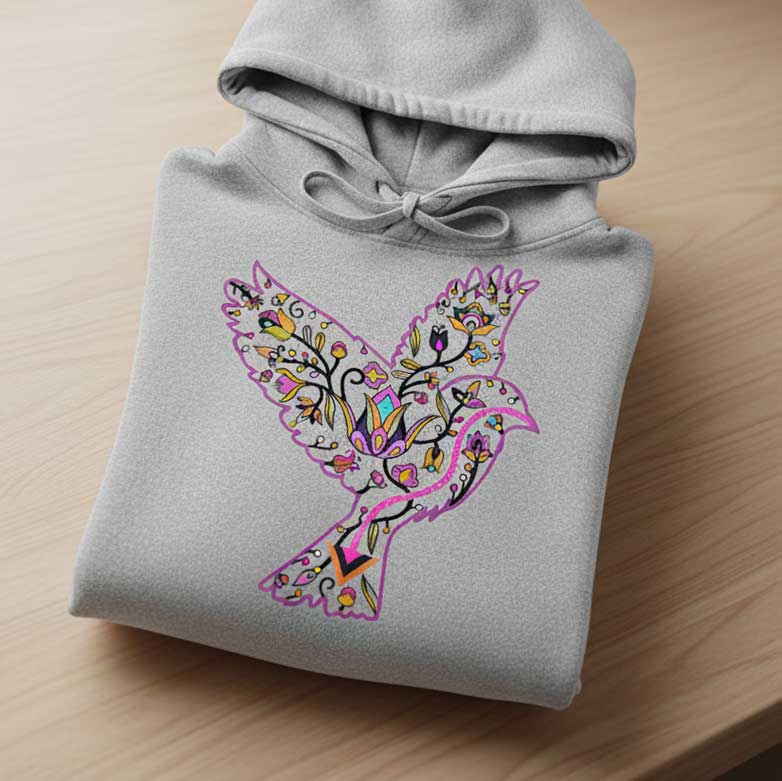 Sparrow Floral Animals 02-M Various Sizes