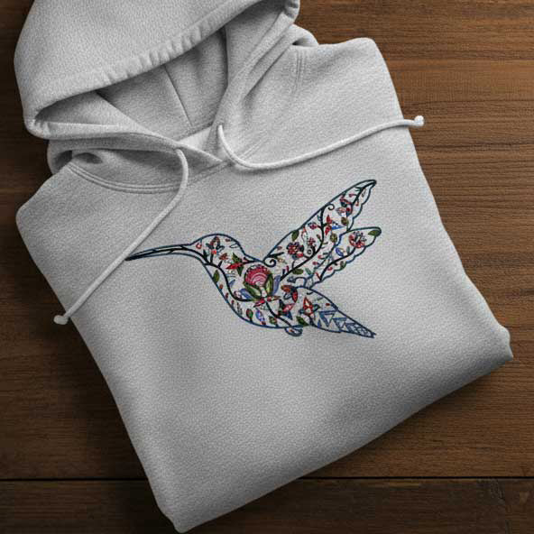 Hummingbird Floral Animals 02 Various Sizes