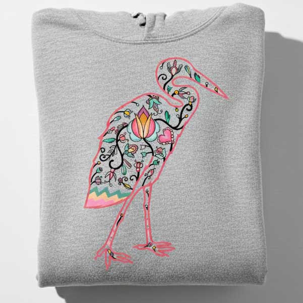 Heron Floral Animals 02-M Various Sizes