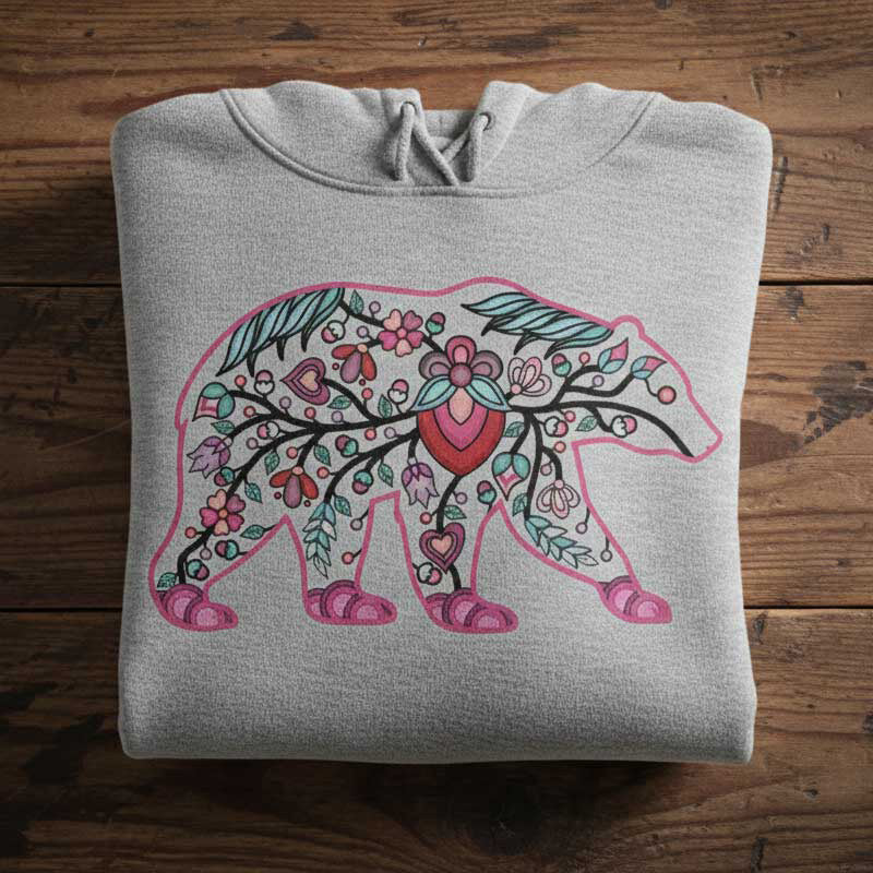 Bear Floral Motif 2 Various Sizes