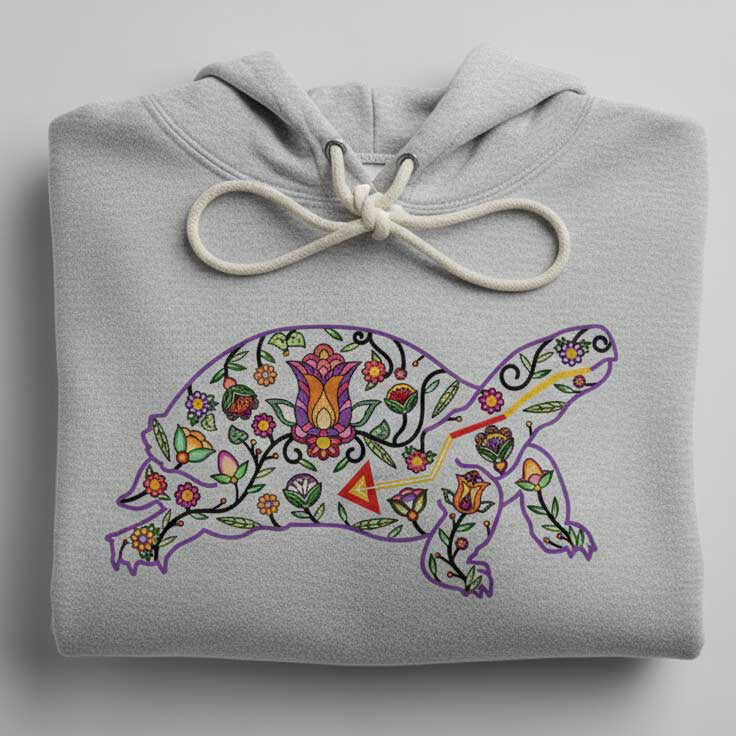 Land Turtle Floral Animals 02 Various Sizes