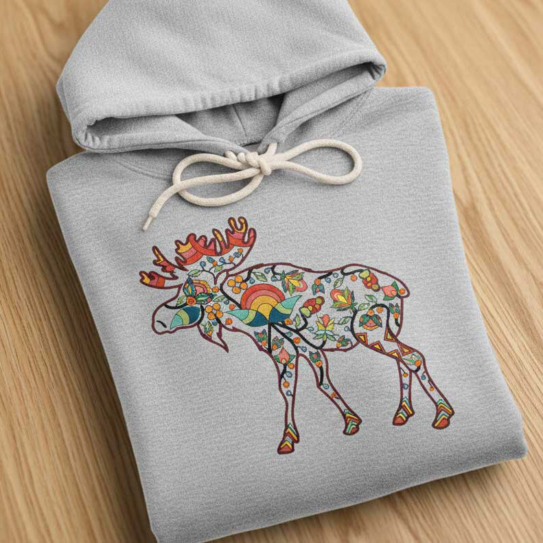 Moose Floral Motif 1 Various Sizes