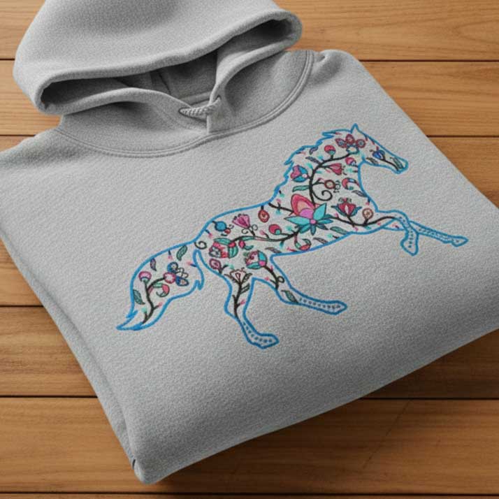 Horse Floral Animals 02-M Various Sizes
