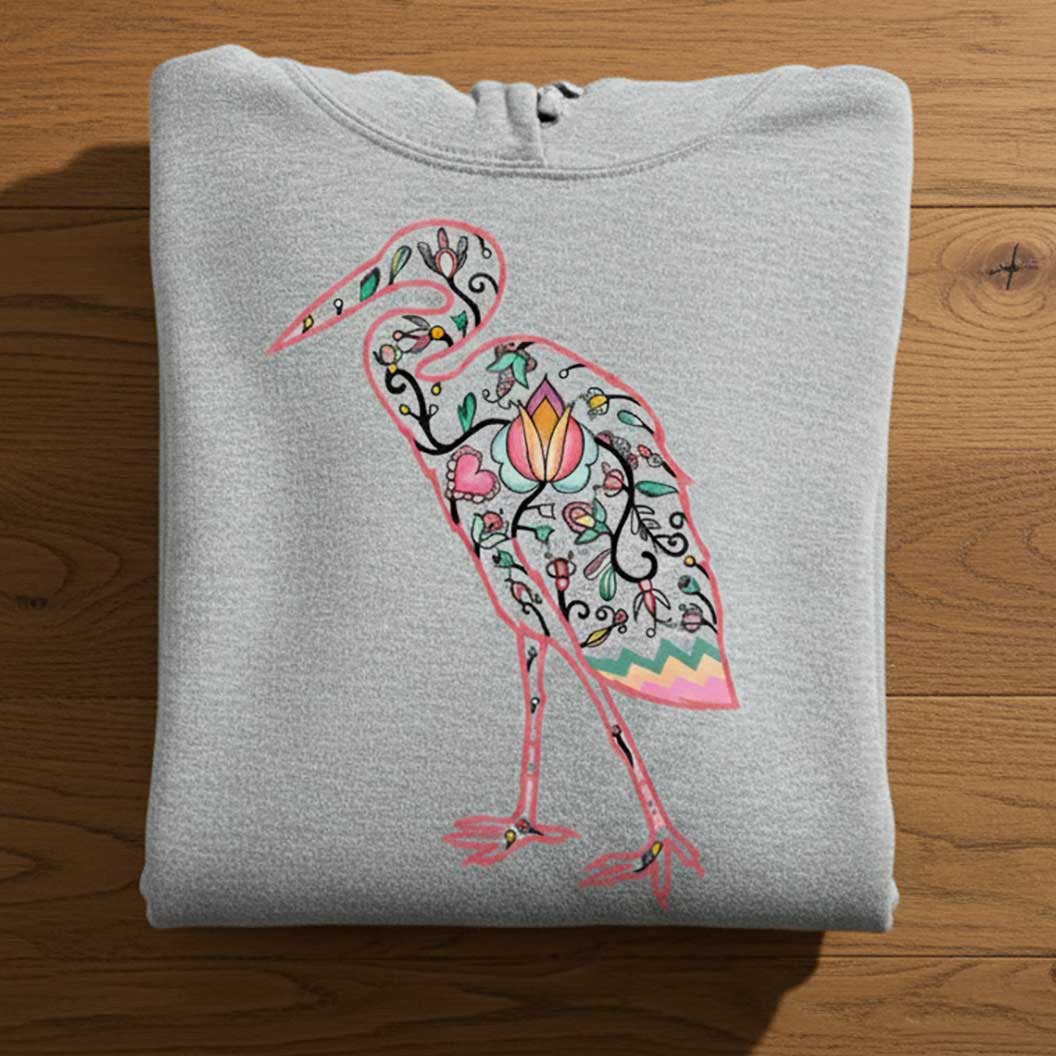 Heron Floral Animals 02 Various Sizes