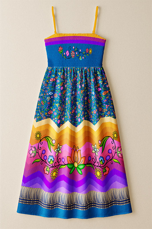Grandmother Legacy Dark Blue 3 Smock Top Dress