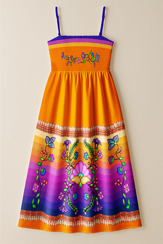 Grandmother Legacy Orange 1 Smock Top Dress