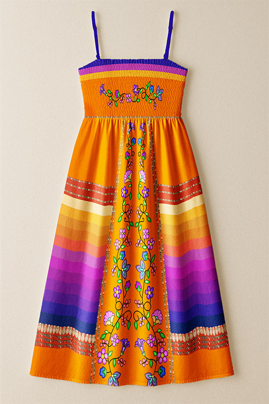 Grandmother Legacy Orange 2 Smock Top Dress