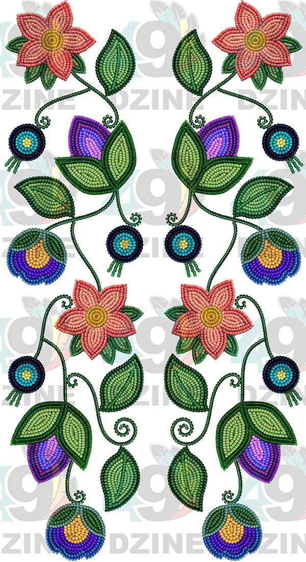 Heritage Harmony Beadwork Two arm pieces Transfer (Various Sizes)