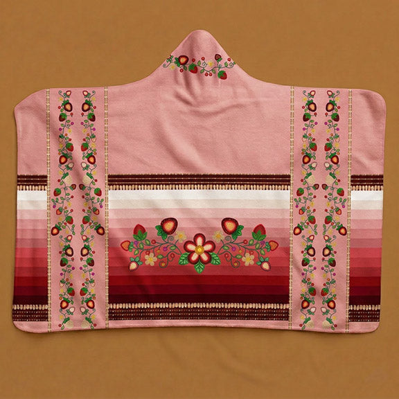 Berry Rites Pink Women's Hooded Blanket