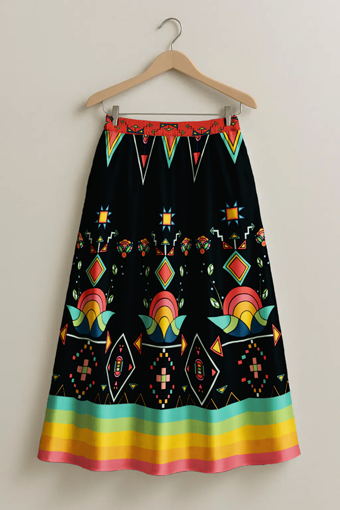 Horizon Blossom  Dark Skirt