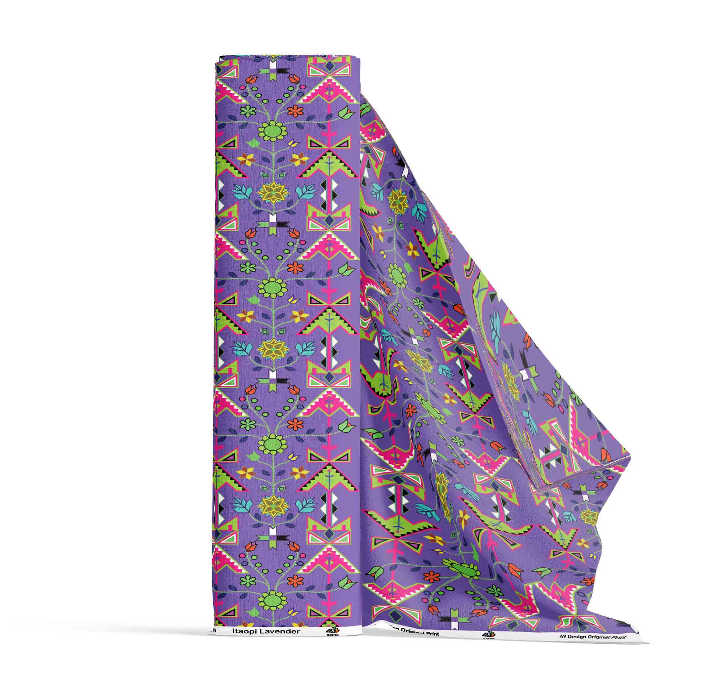 Itaopi Lavender Satin Fabric By the Yard Pre Order