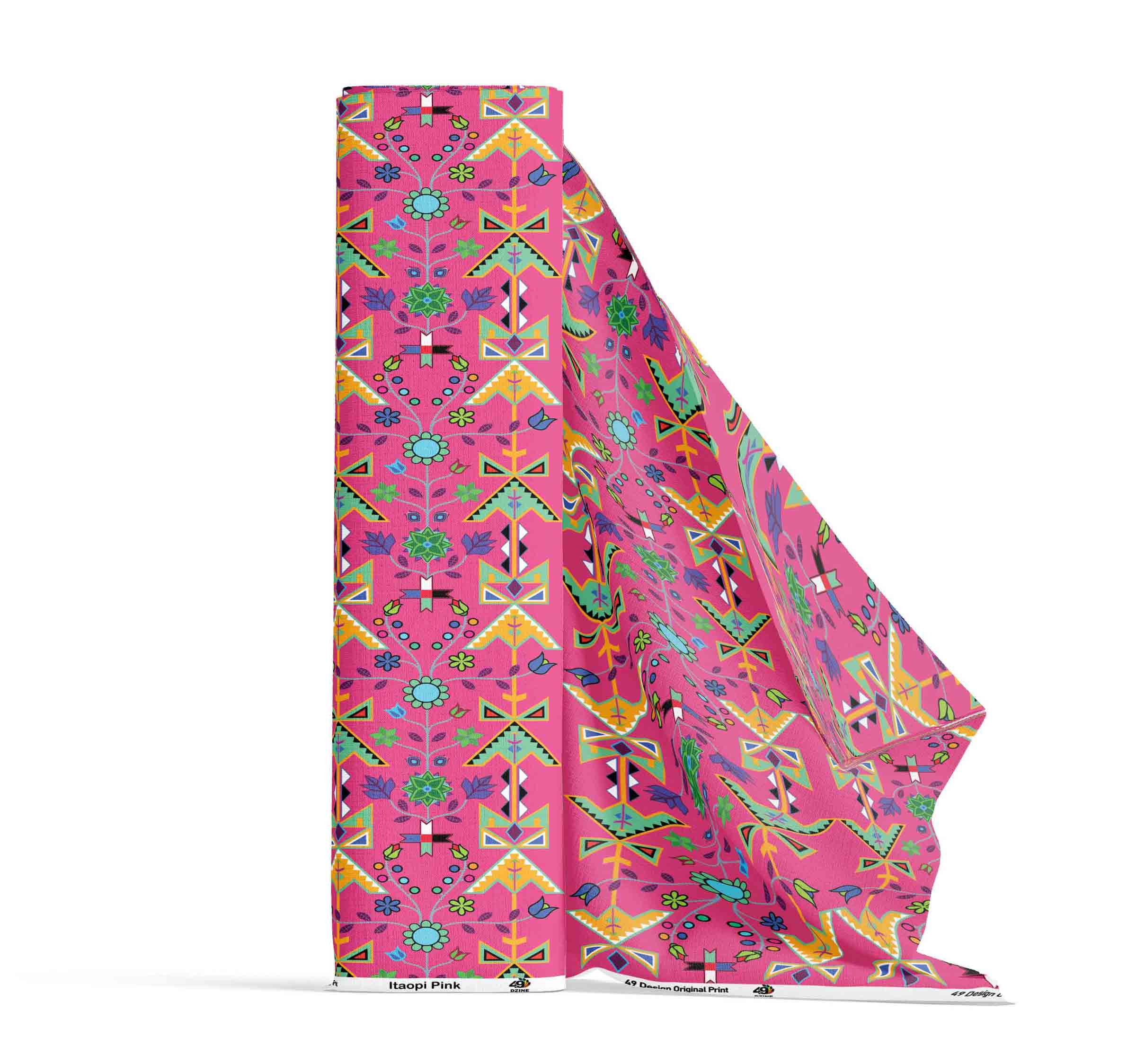 Itaopi Pink Satin Fabric By the Yard Pre Order