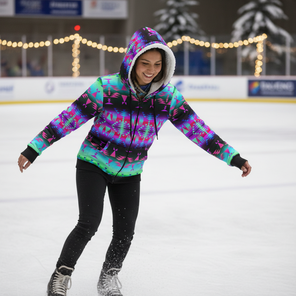 Between the Rocky Mountains Sherpa Hoodie