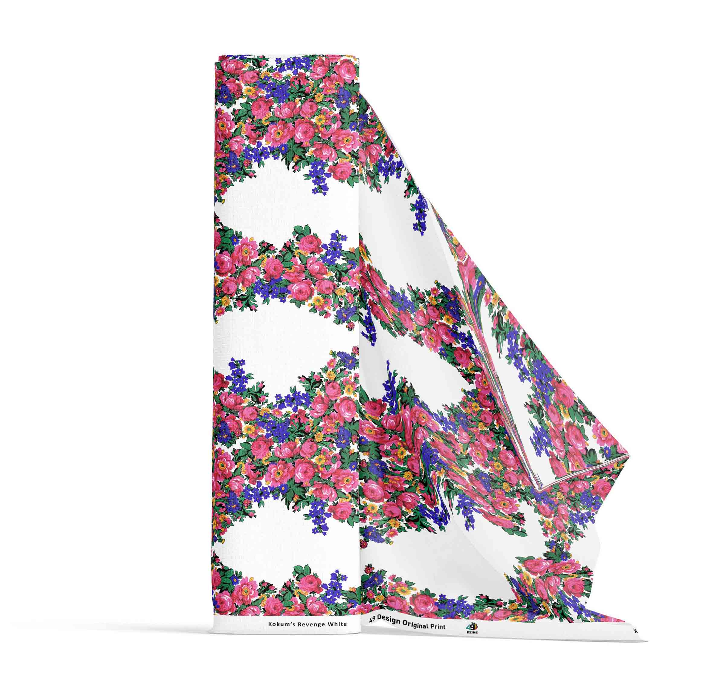 Kokum's Revenge White Satin Fabric By the Yard Pre Order