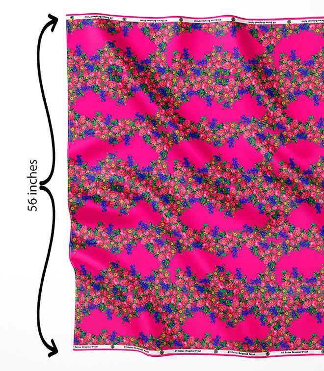 Kokum's Revenge Fuschia Satin Fabric By the Yard Pre Order