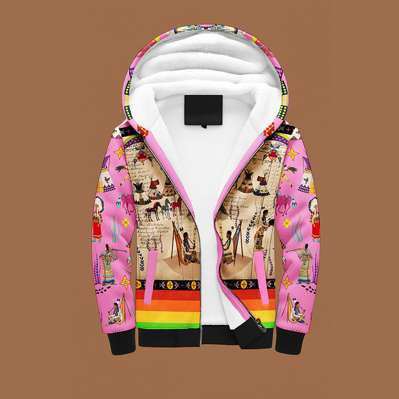 Legacy of the Rainy Chief Pink Sherpa Hoodie