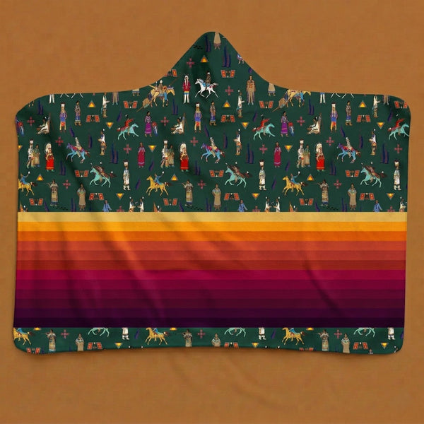 Lineage Figures Emerald Hooded Blanket