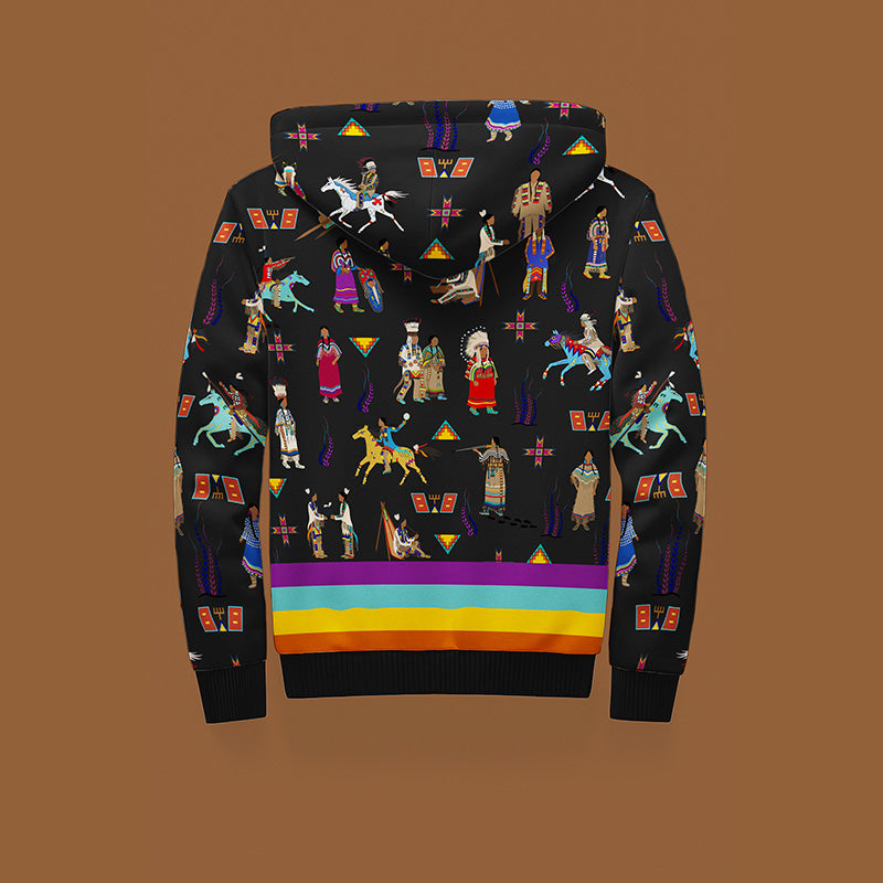 Lineage Figures Black Sherpa Hoodie