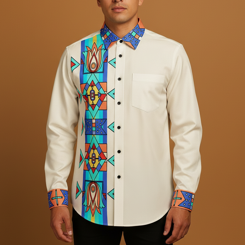 Spirit Journey Men's Casual Dress Shirt