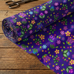 Bloom Uplift Indigo 42 Inch Cotton Poplin Pre Order