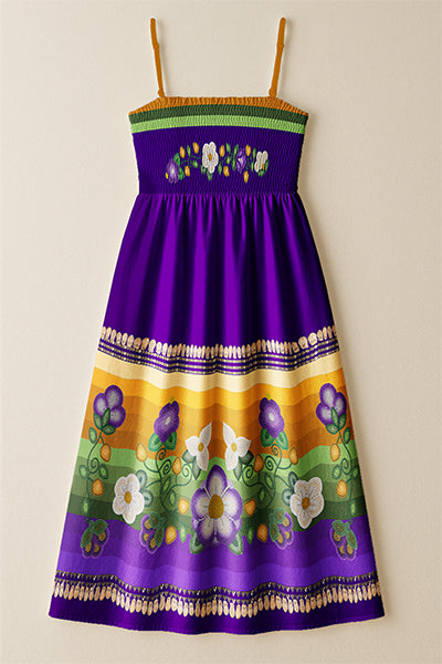 Midnight Moss Bloom Aubergine 1 Smock Top Dress