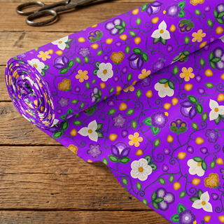 Midnight Moss Bloom Purple 42 Inch Cotton Poplin Pre Order