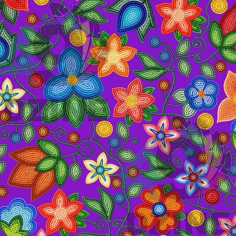 Morning Harmony Purple Satin Fabric By the Yard Pre Order