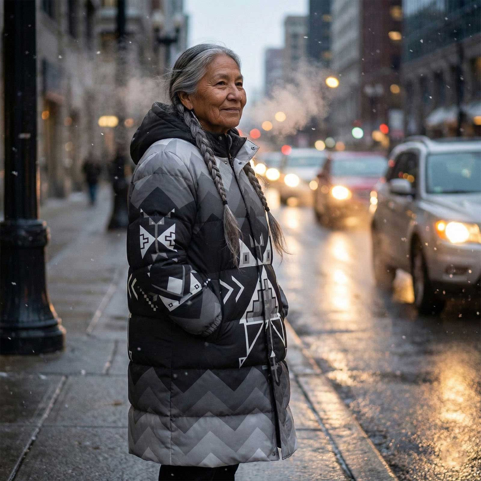 Owl Watcher Unisex Long Down Jacket