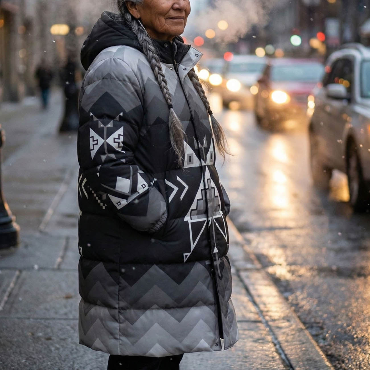 Owl Watcher Unisex Long Down Jacket