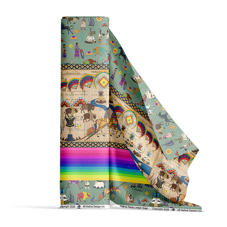 Path to Treaty Sage 42 Inch Cotton Poplin Pre Order