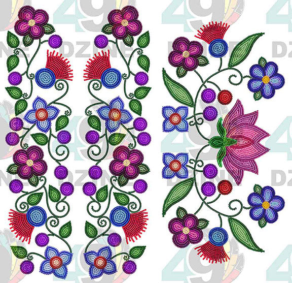 Petal Serenity Beadwork Set Various Sizes