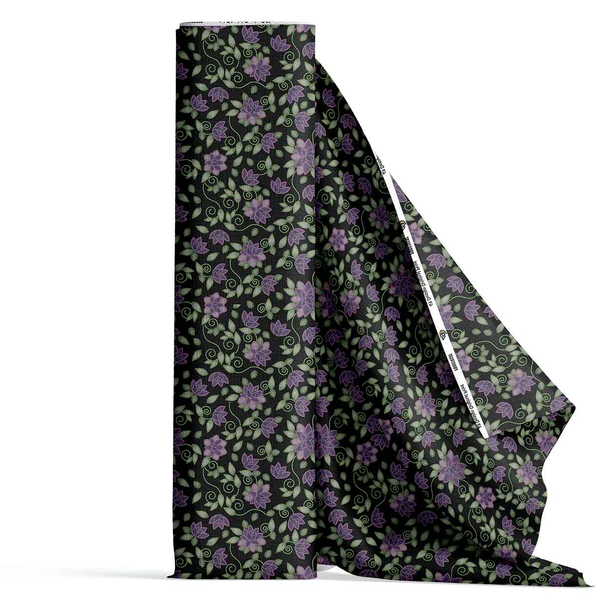 Purple Beaded Rose Satin Fabric By the Yard Pre Order