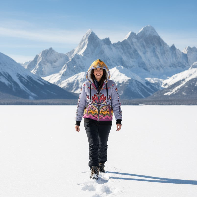 Red Willow Whispers Women's Sherpa Hoodie