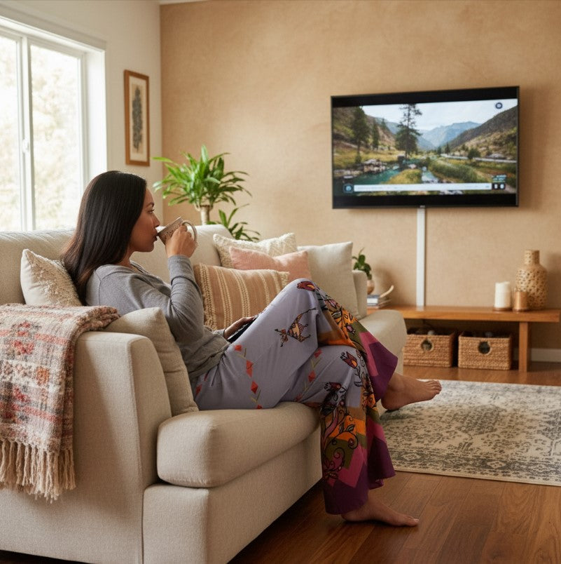 Red Willow Whispers Ribbon Pant