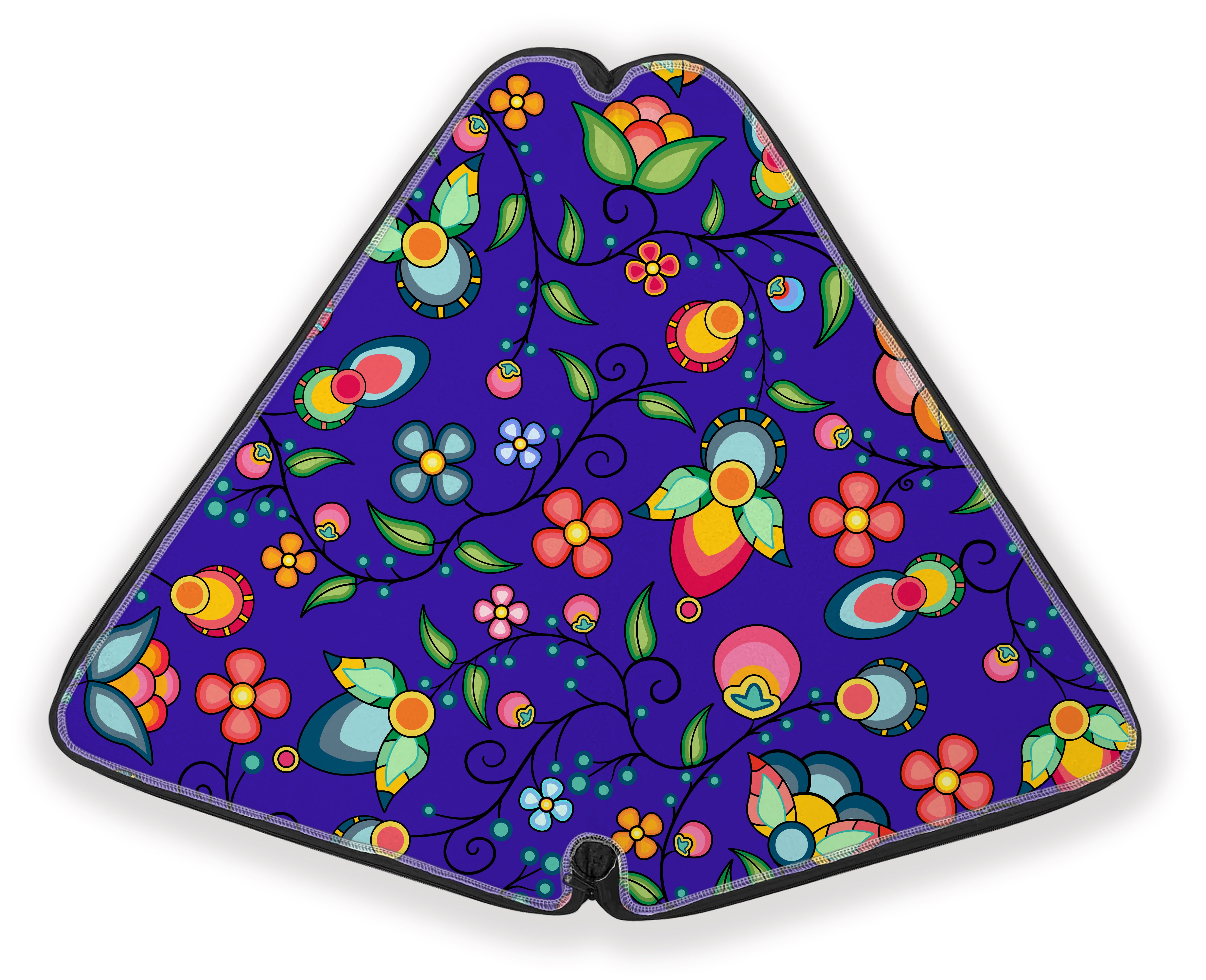 27 Inch Fan Case - Floral Bounty Blue