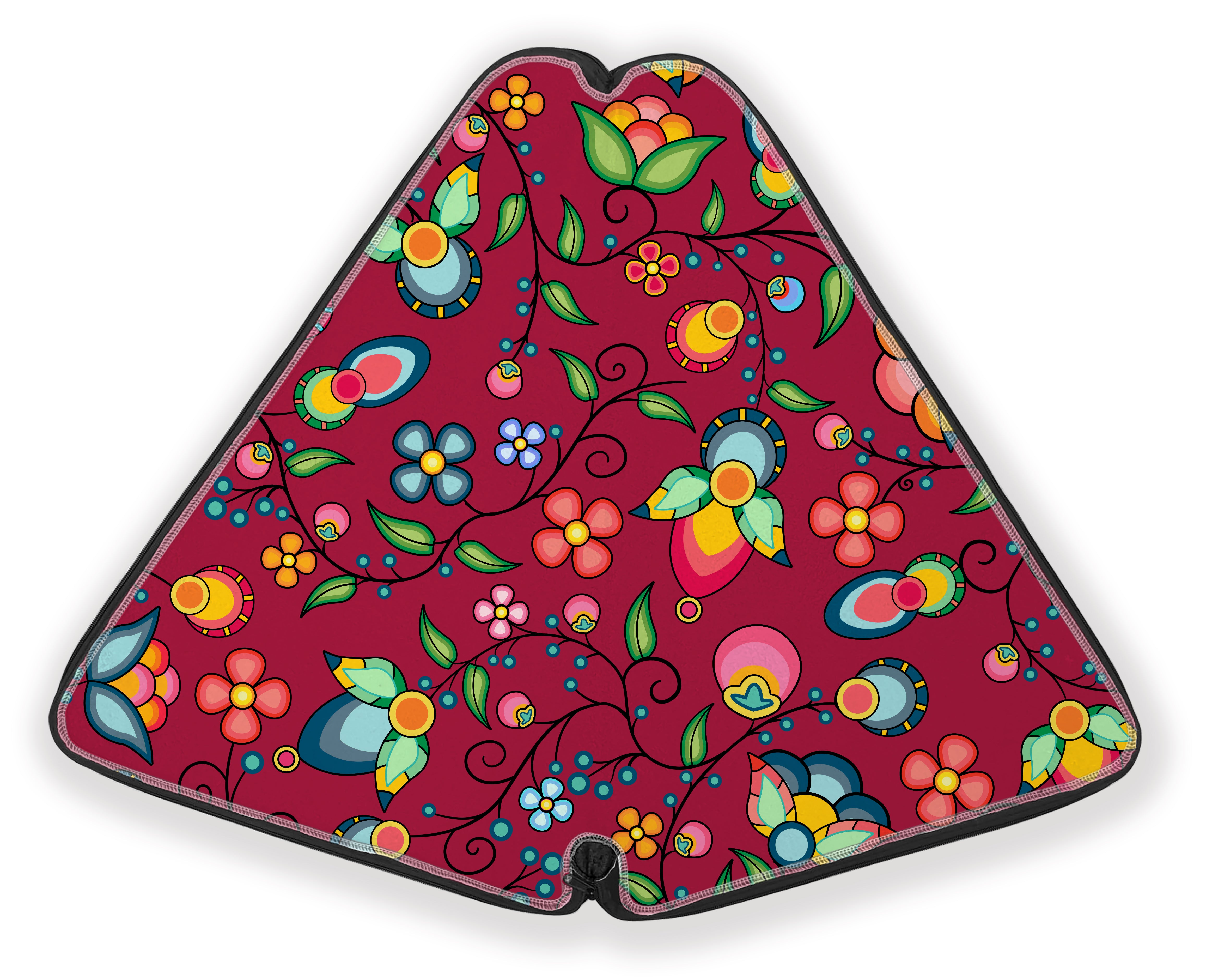 27 Inch Fan Case - Floral Bounty Magenta