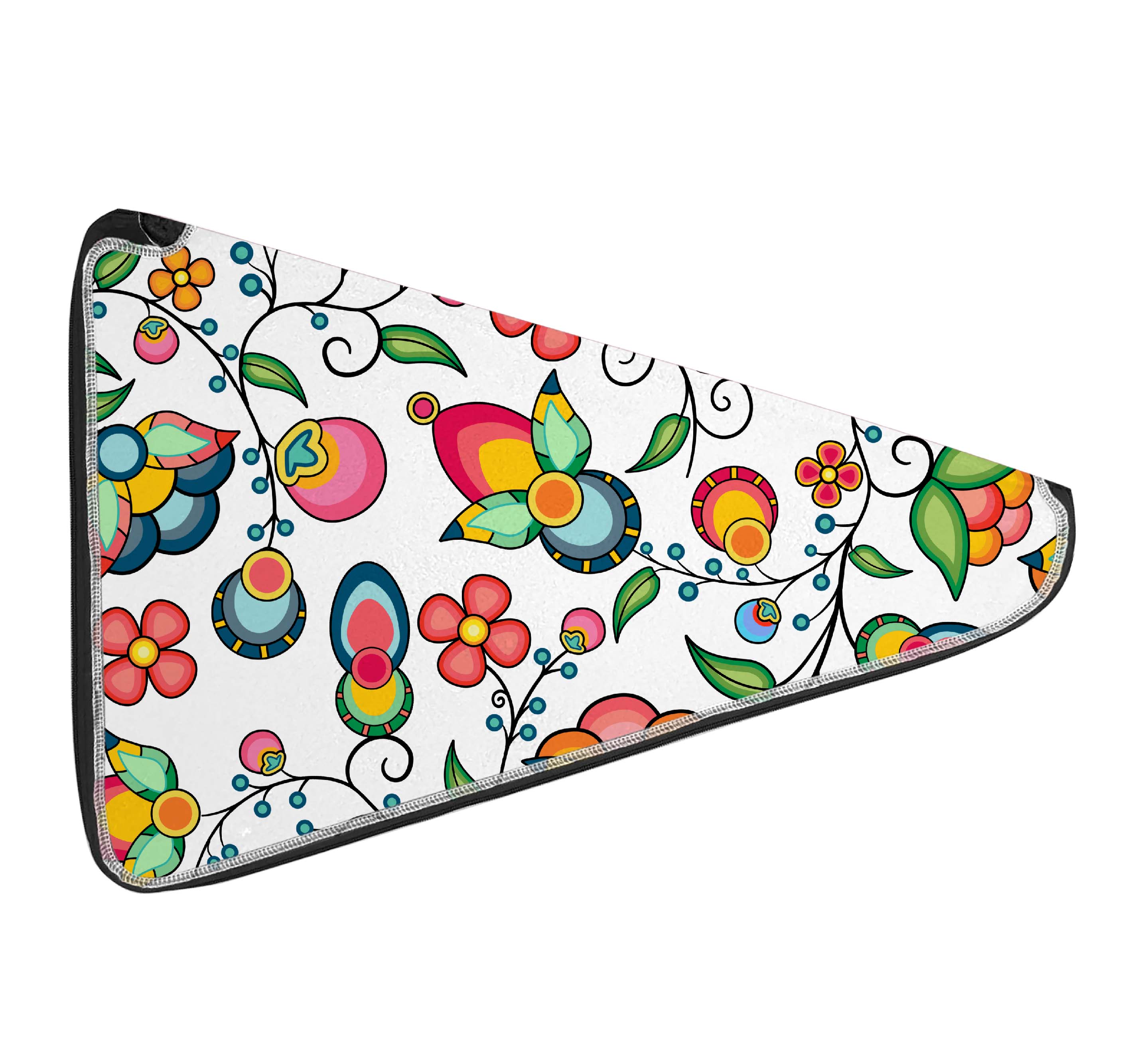 27 Inch Fan Case - Floral Bounty White